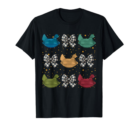 Coquette Hen on Nest with Bows T-Shirt