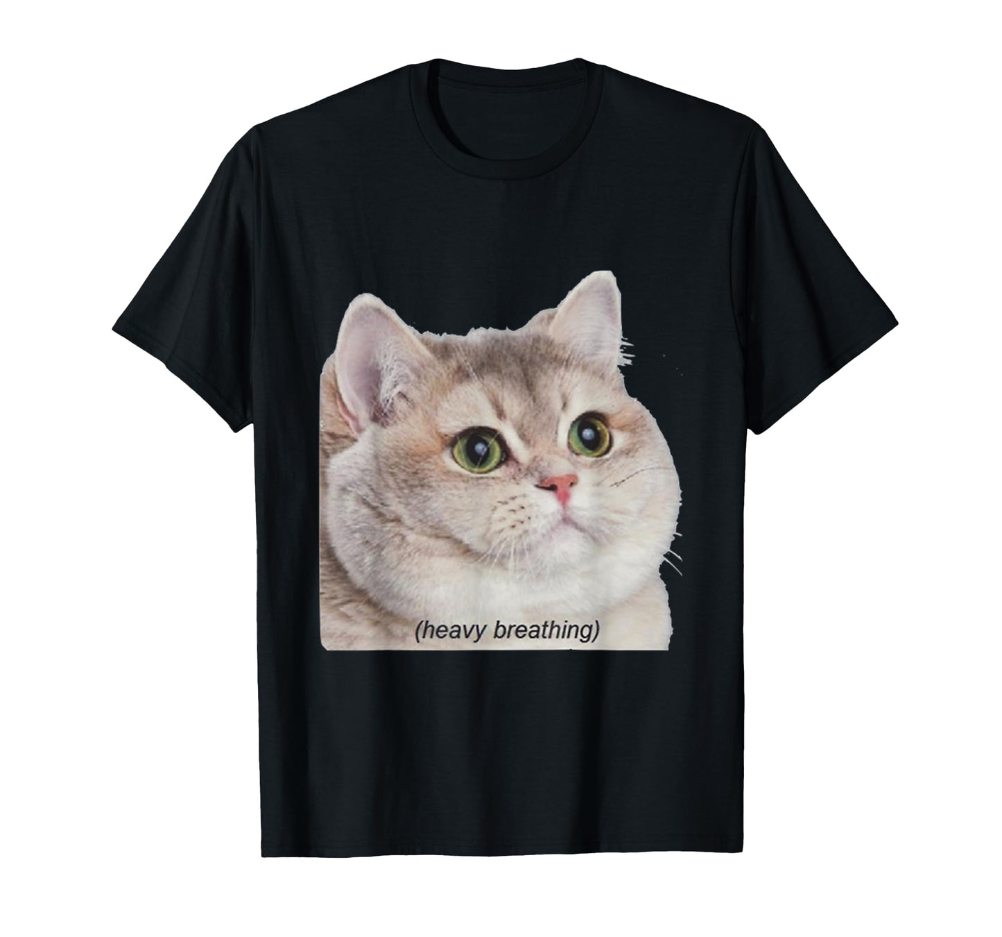 Heavy Breathing Cat Shirt T-Shirt for Men Women