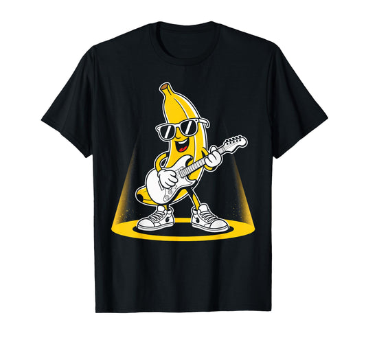 Banana Guitar Rock Music Concert T-Shirt