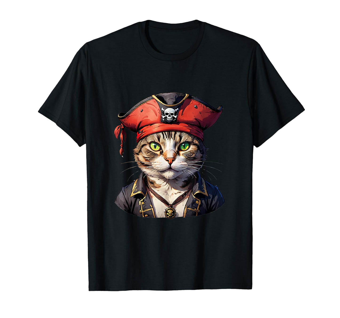 Pirate and Cat: The Feline Buccaneer T-Shirt