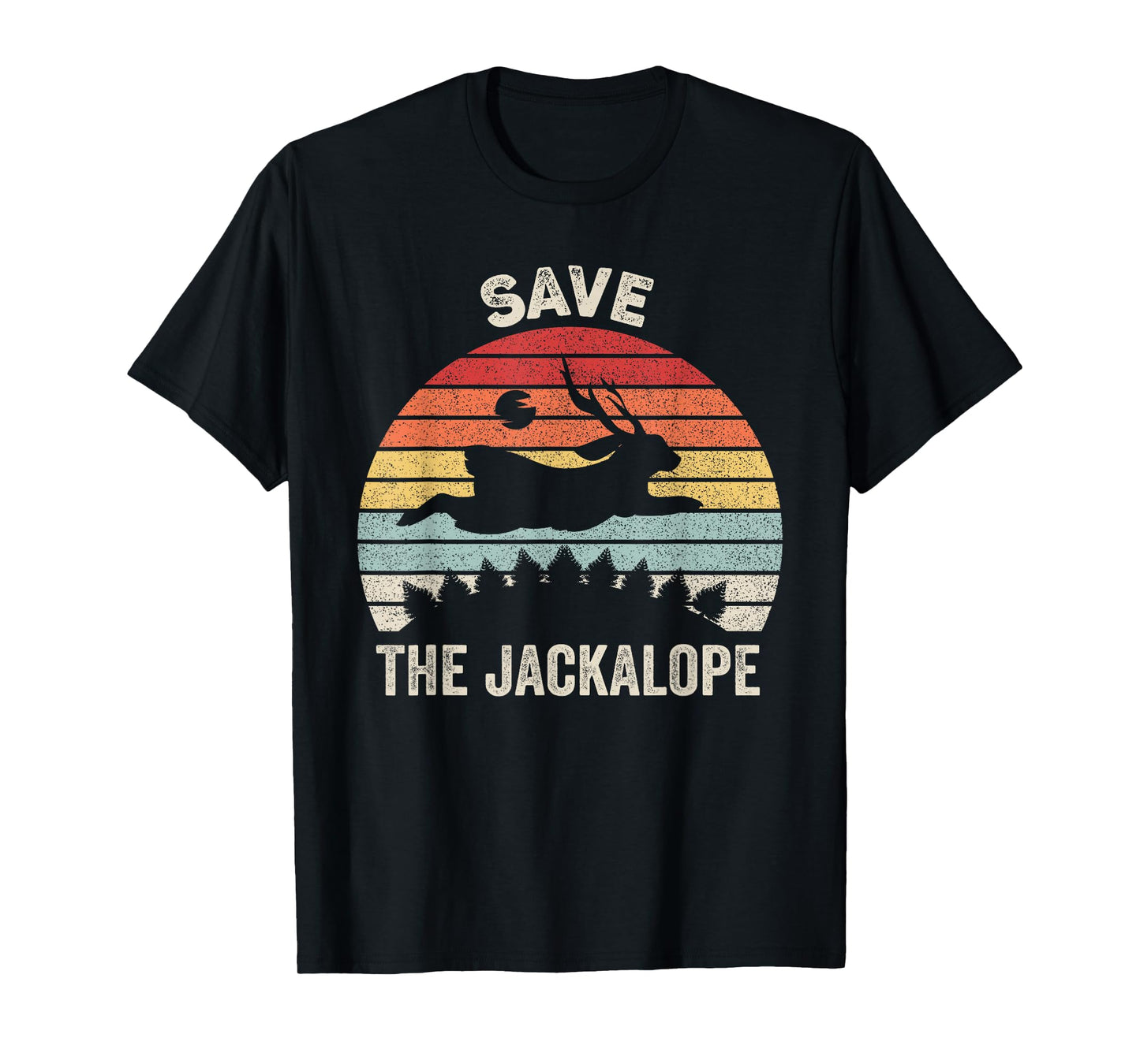 Retro Save The Jackalope Shirt Animal Lover Gift Vintage T-Shirt