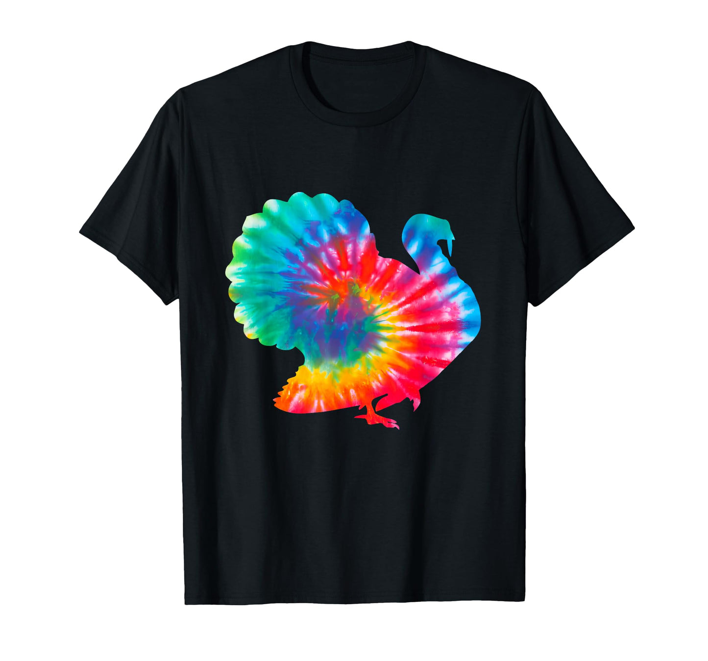 Tie Dye Turkey Colorful Thanksgiving T-Shirt