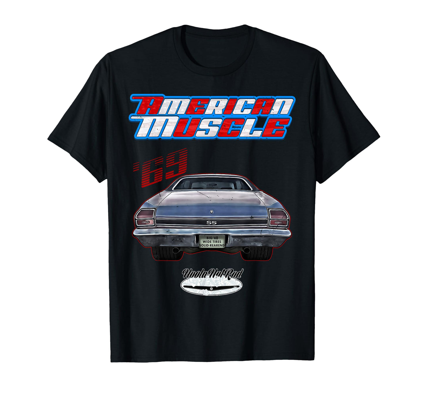 CLICK FOR MORE HOTRODS CUSTOM MUSCLE CARS TRUCKS 1969 Chevelle, Muscle Car, SS454, SS427, SS396, Hotrod, Drag Race T-Shirt - Black, Unisex-Adults, Short Sleeve, T-Shirt, Modern, American Muscle