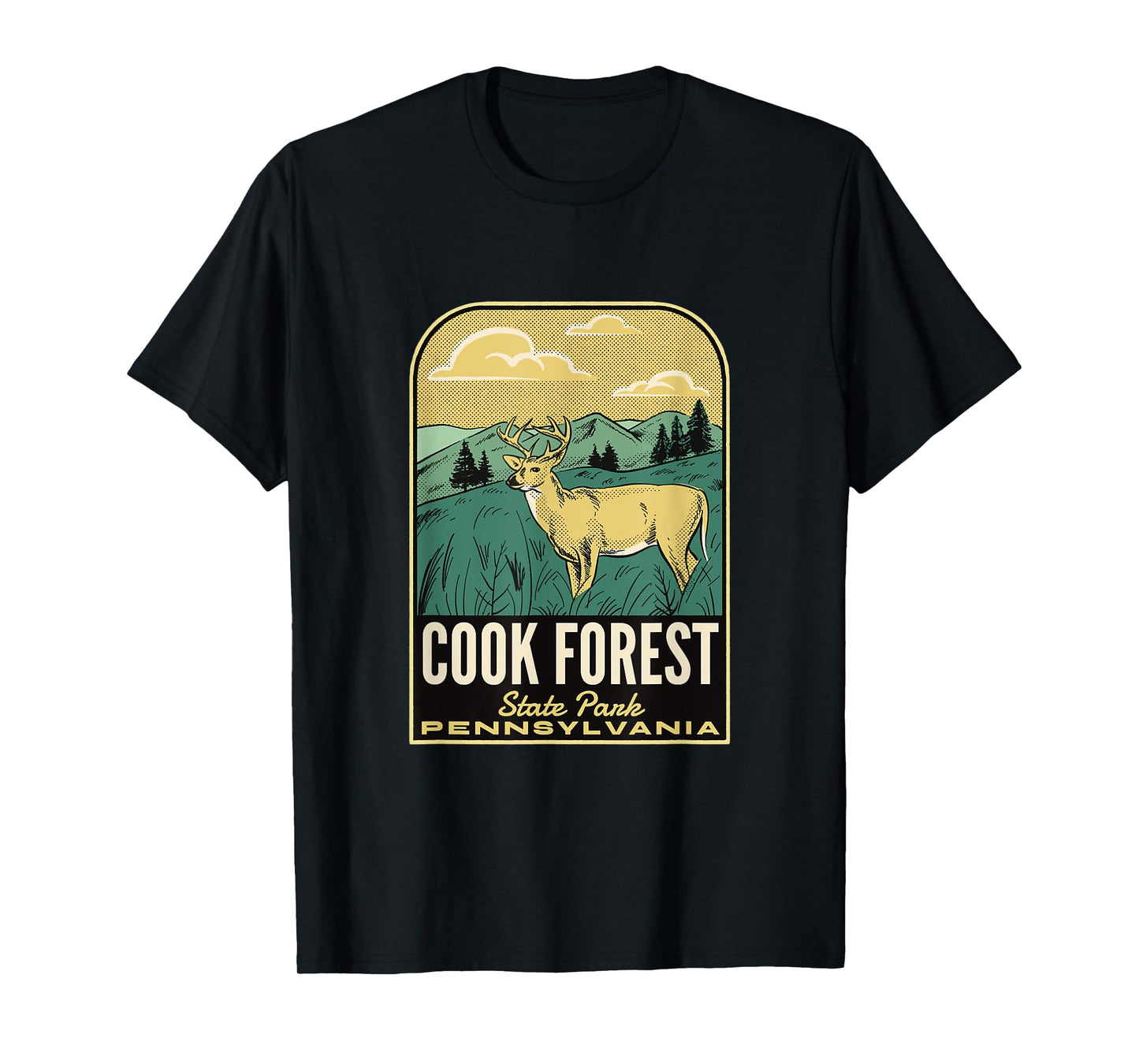 Cook Forest State Park PA Vintage Travel T-Shirt