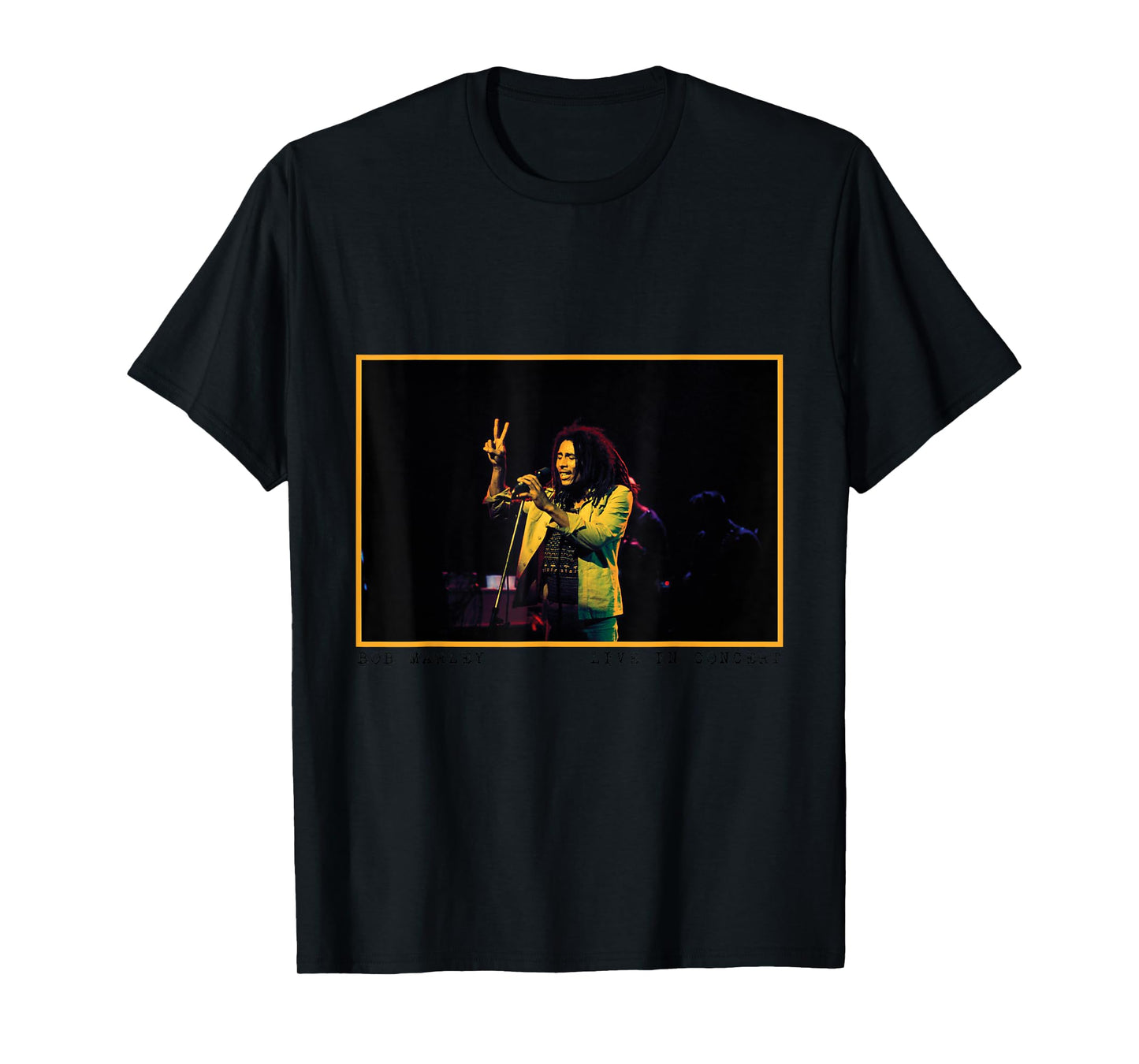 Bob Marley x David Burnett Live in Concert Photo T-Shirt