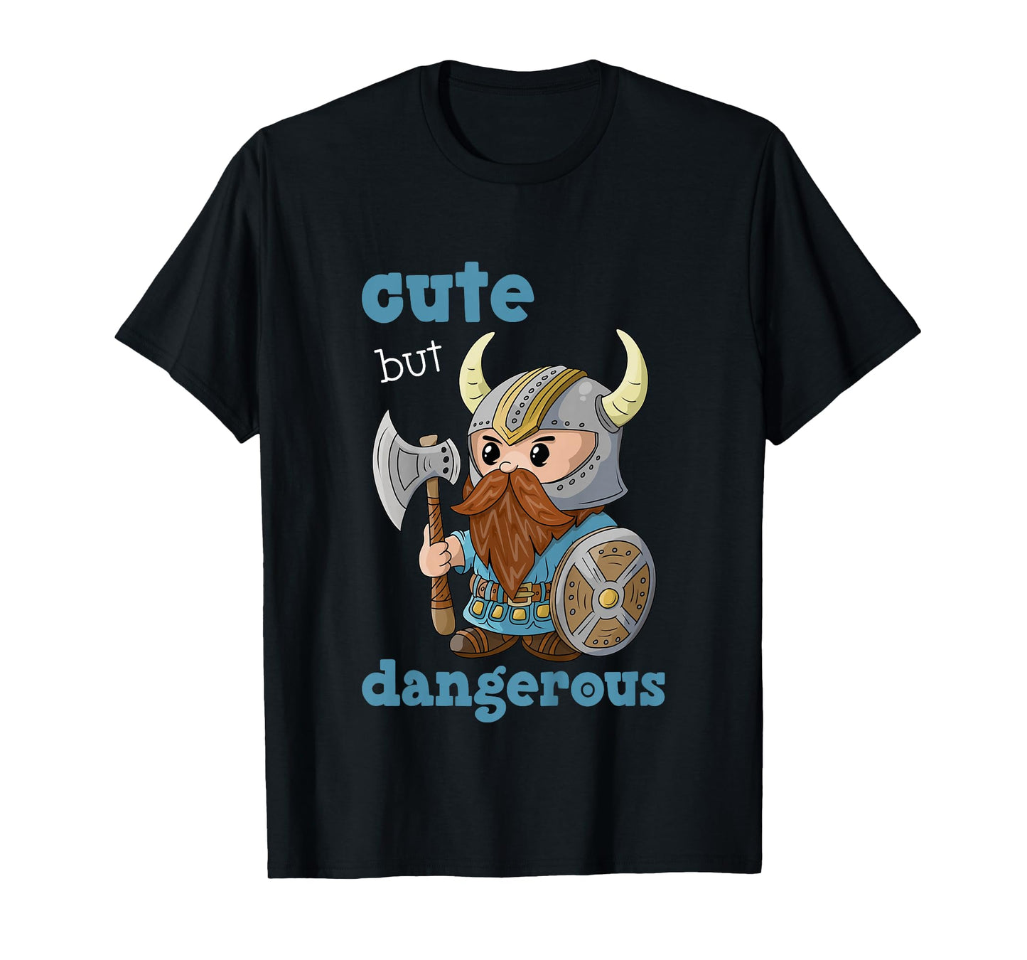 Cute But Dangerous Birthday Boys Viking Warrior, Boys Knight T-Shirt