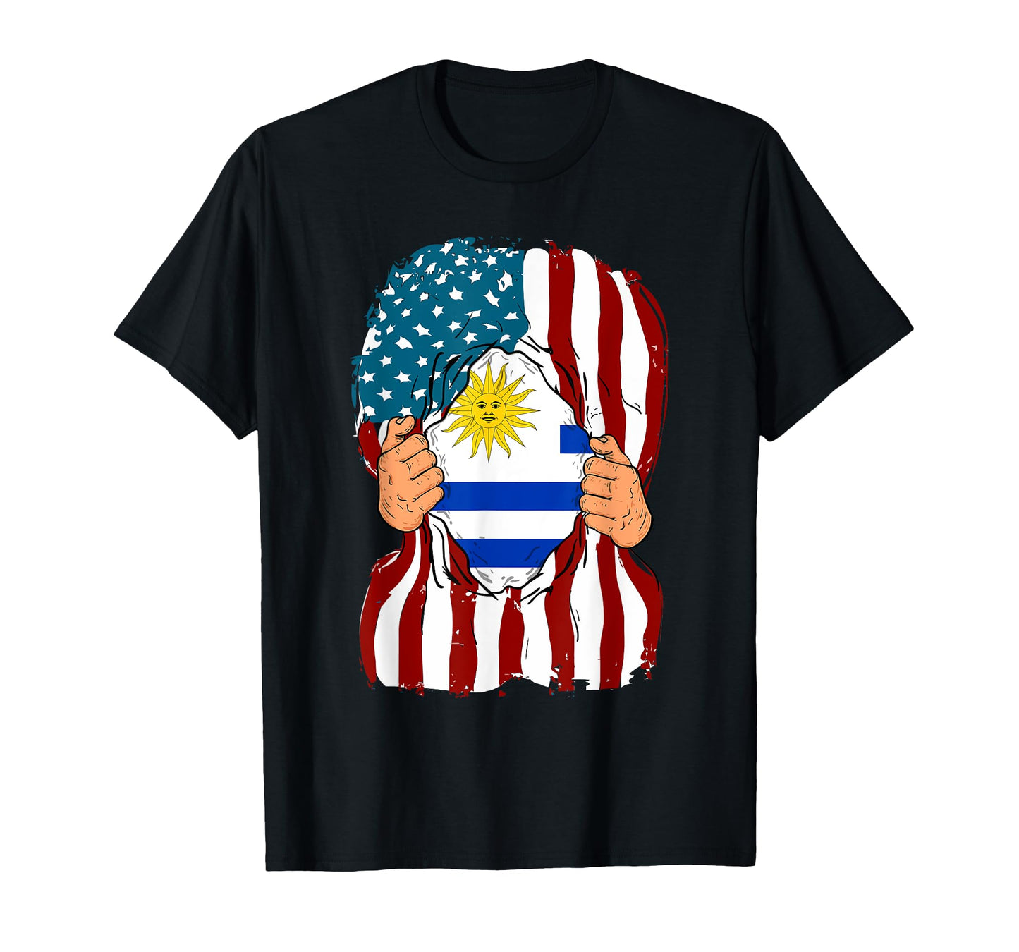 Uruguay Flag Inside Me Home Pride Uruguayan American Gift T-Shirt