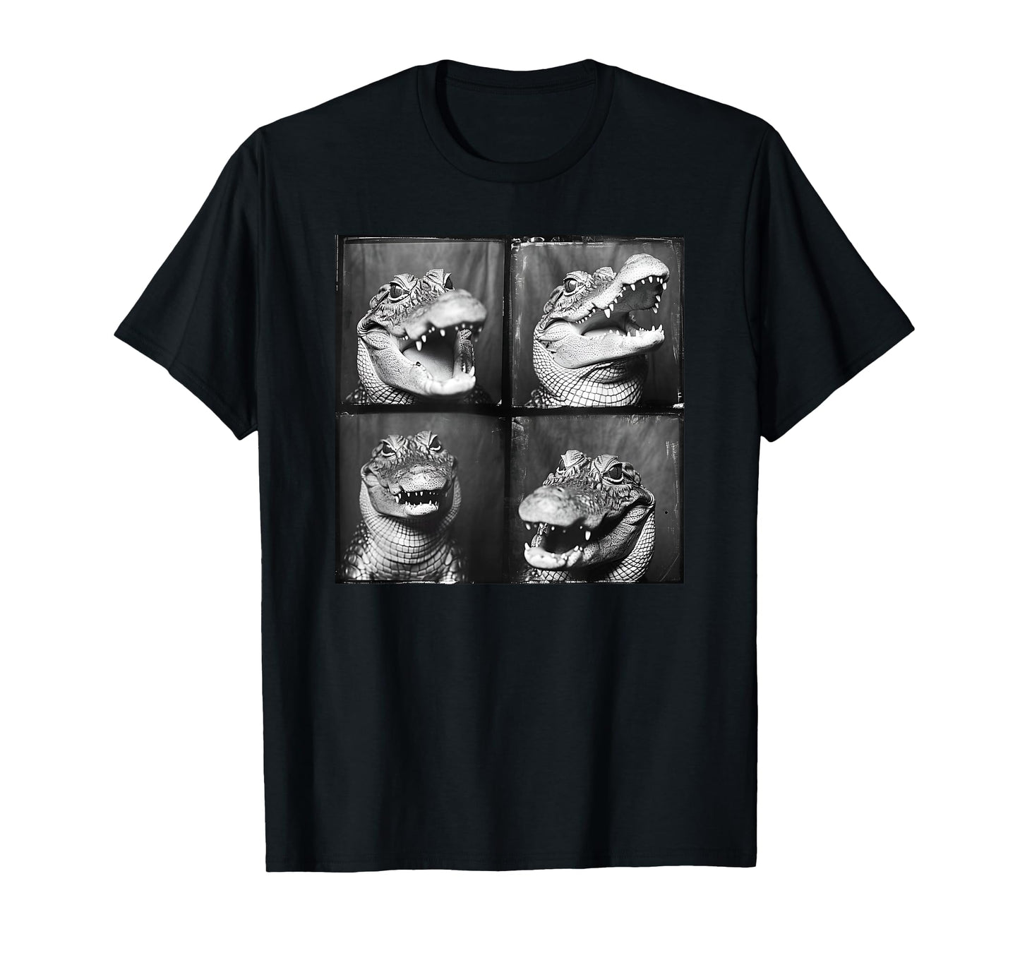 Crocodile Lover Photostrip Quirky Alligator Funny Animal T-Shirt