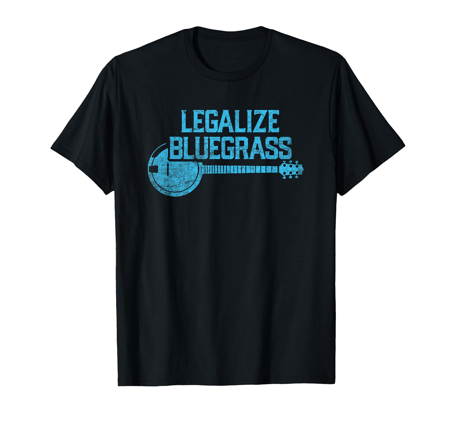 Legalize Bluegrass! Vintage Graphic Design Music Fan Tee T-Shirt