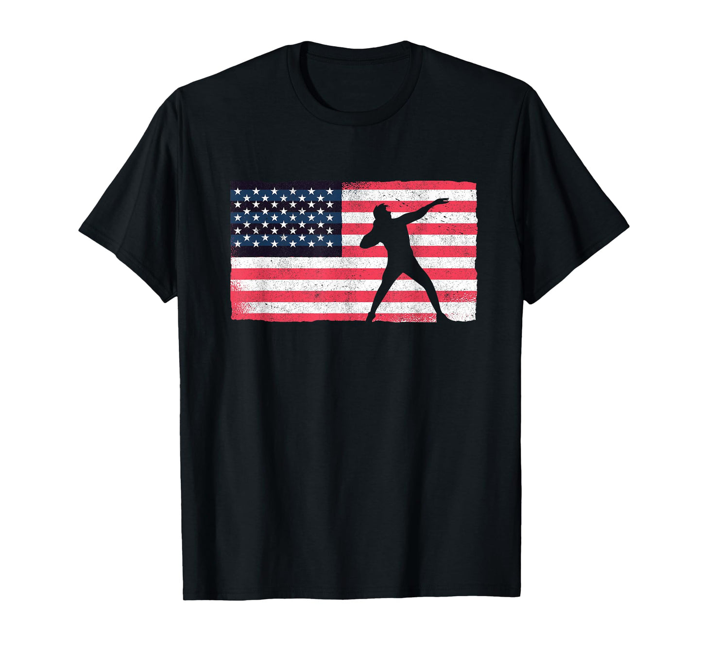 Shot Putter American Flag USA Throw Track And Field Shot Put T-Shirt