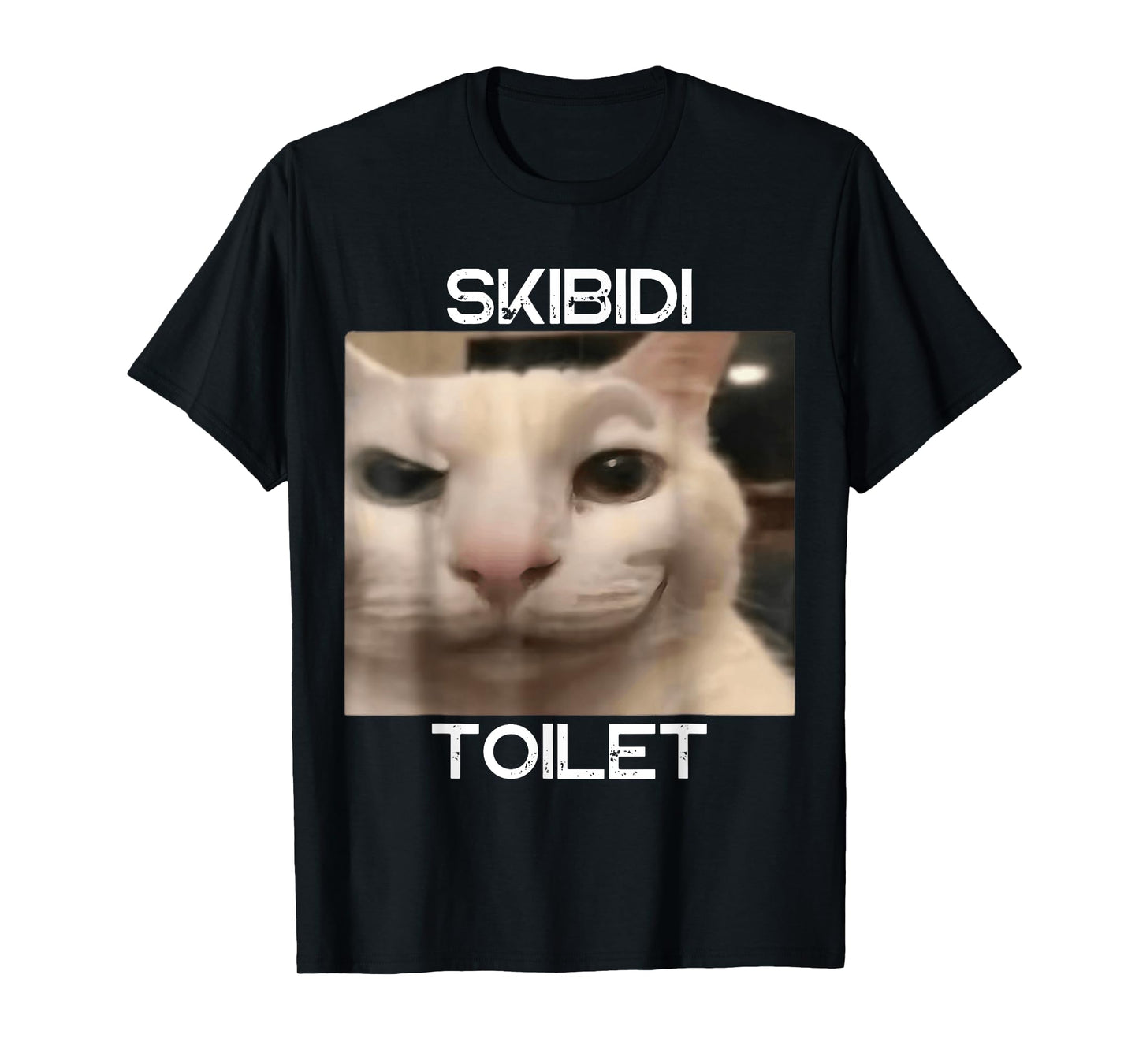 Skibidi Toilet Meme Cat Meme Funny Memes Internet Memes GenZ Men Women Kids T-Shirt