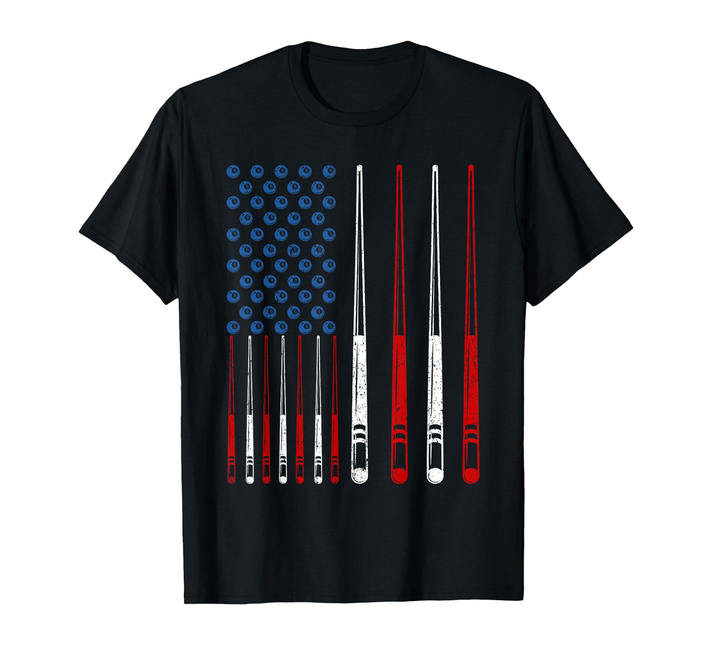 Billiards Queue Sticks, Snooker American Billiards T-Shirt