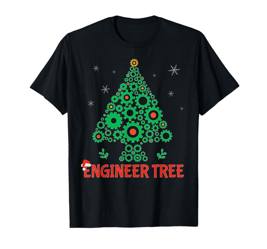 Christmas Engineer tree | Mechanical Engineering Gift T-Shirt