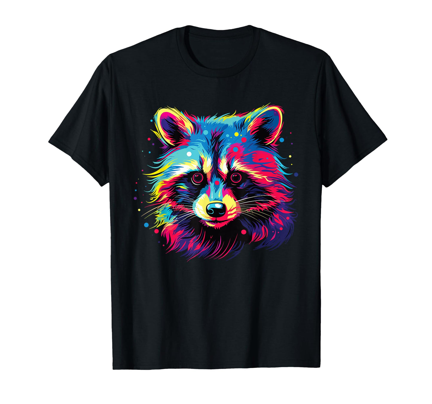 Watercolor Colorful Raccoon T-Shirt