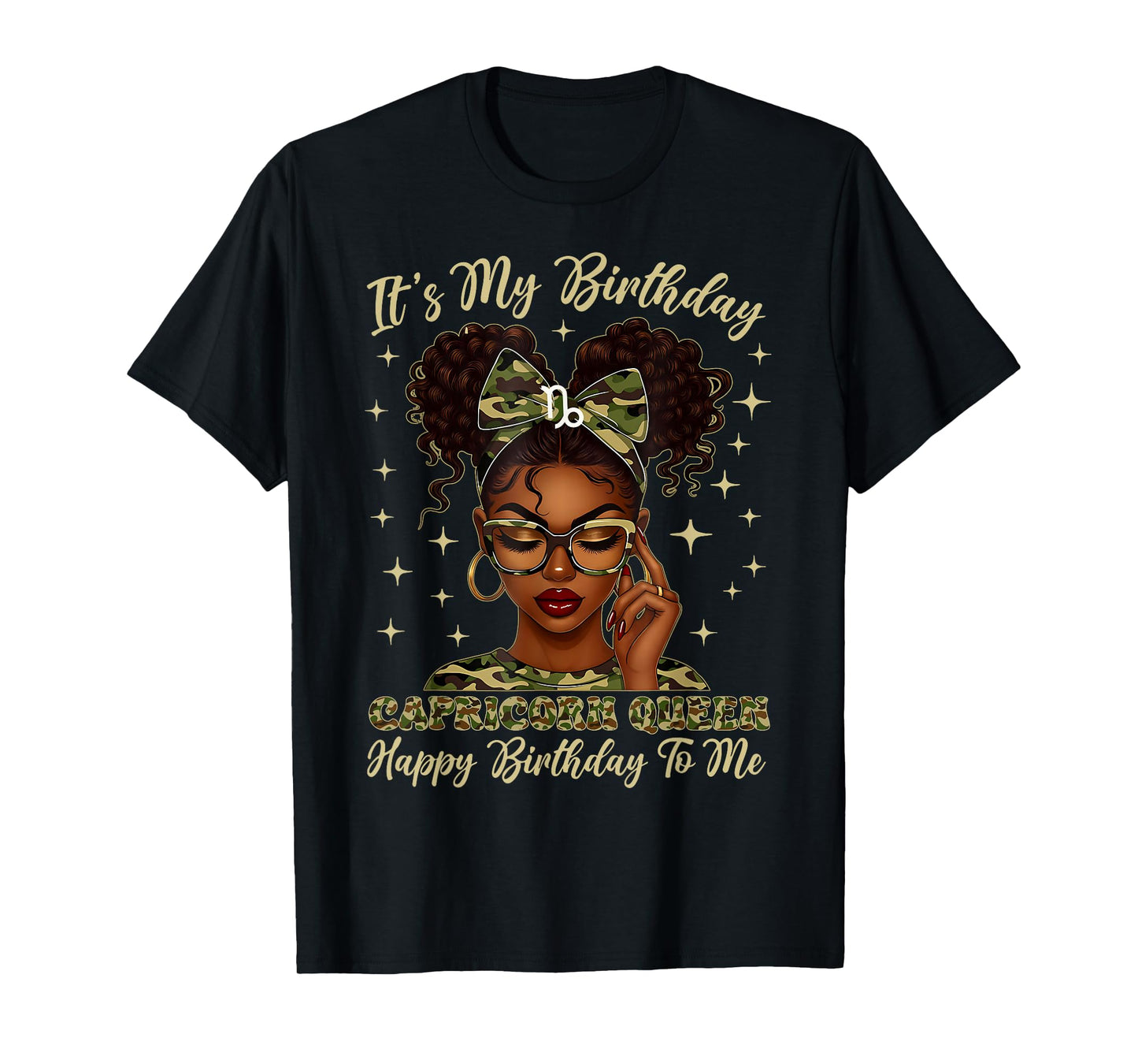 It's My Birthday Capricorn Queen Women Girl Zodiac Sign T-Shirt