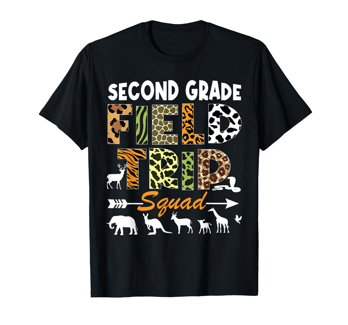 2nd Grade Zoo Field Trip Squad Teacher Student Matching T-Shirt