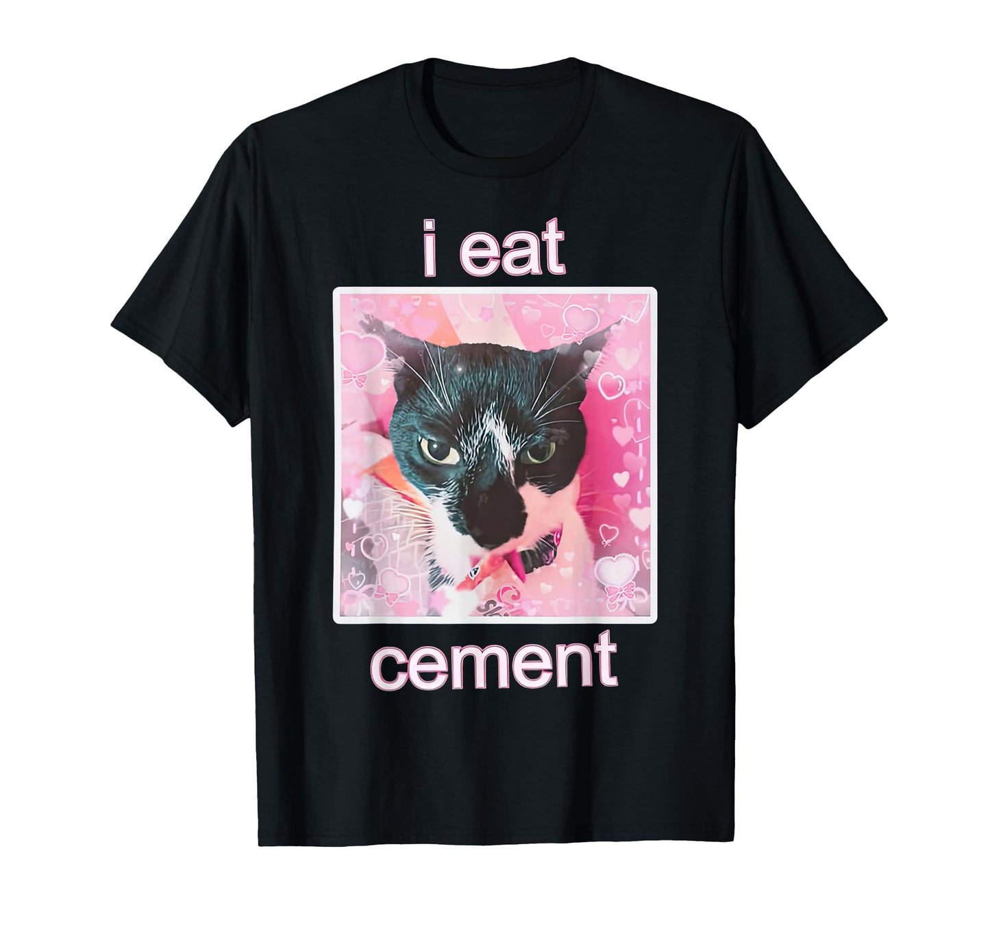 I Eat Cement Cat Funny Cat T-Shirt