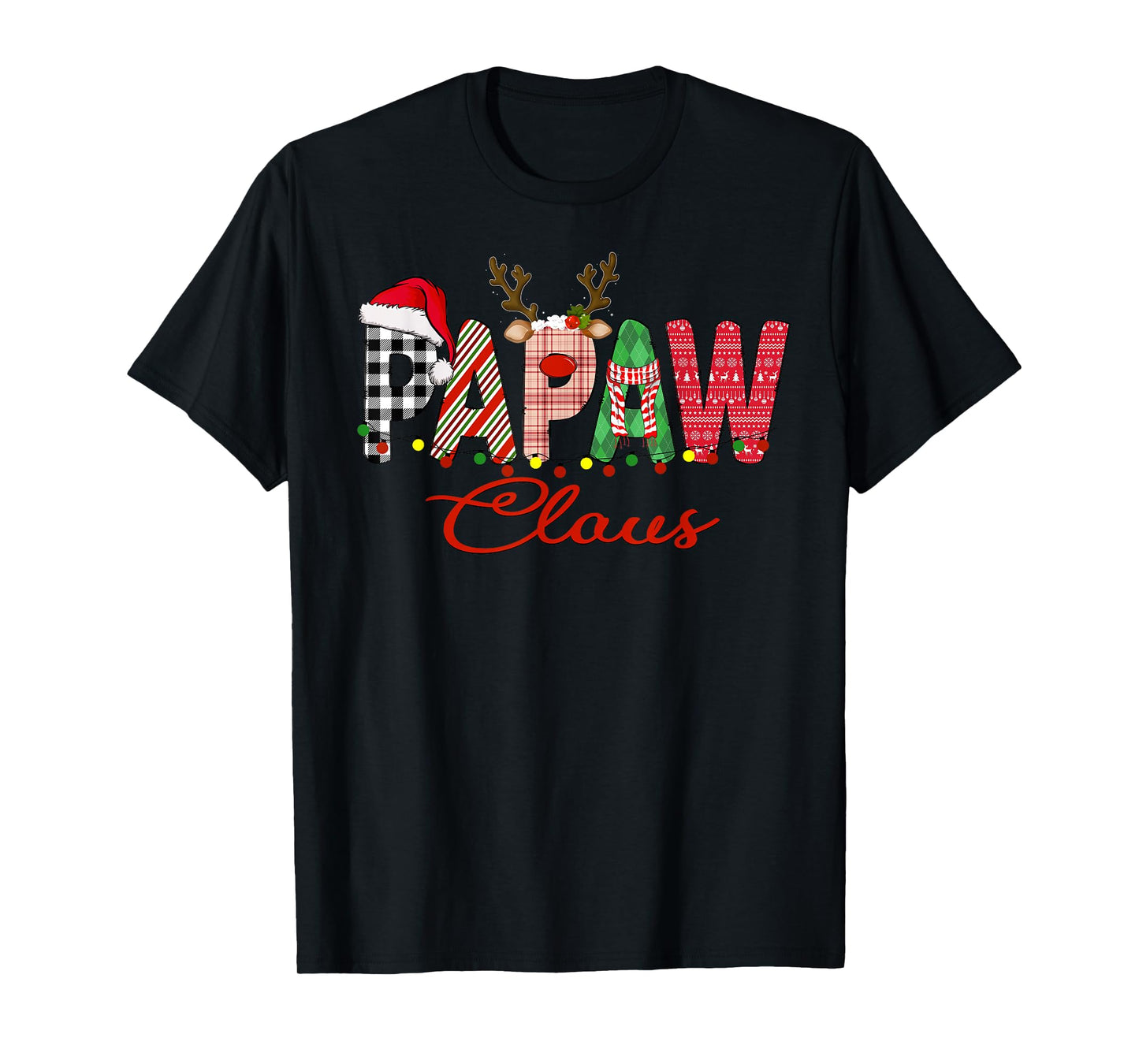 Papaw Claus Santa Family Matching Christmas T-Shirt