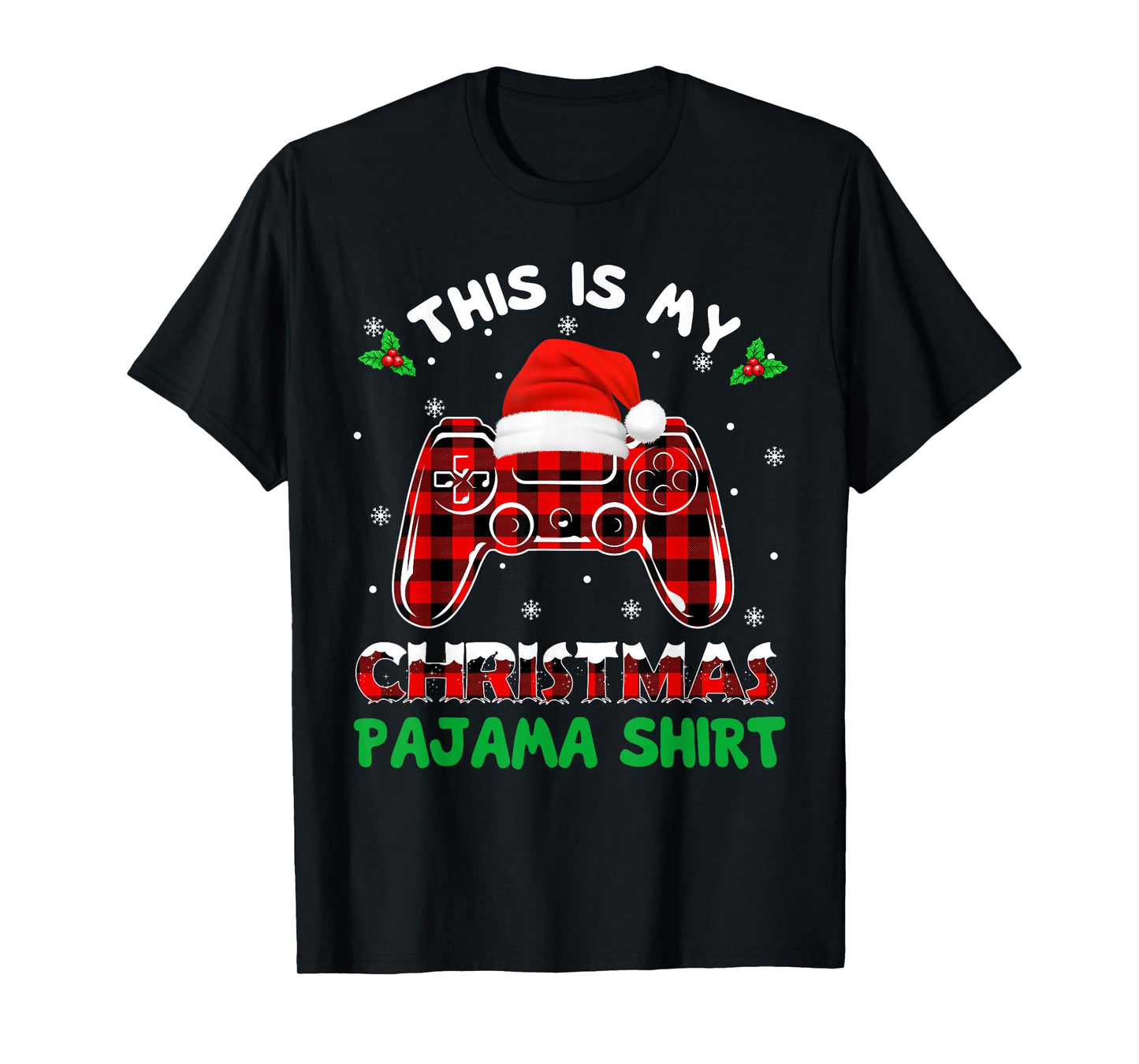 This Is My Christmas Pajama Shirt Gamer Video Game Boys Kids T-Shirt