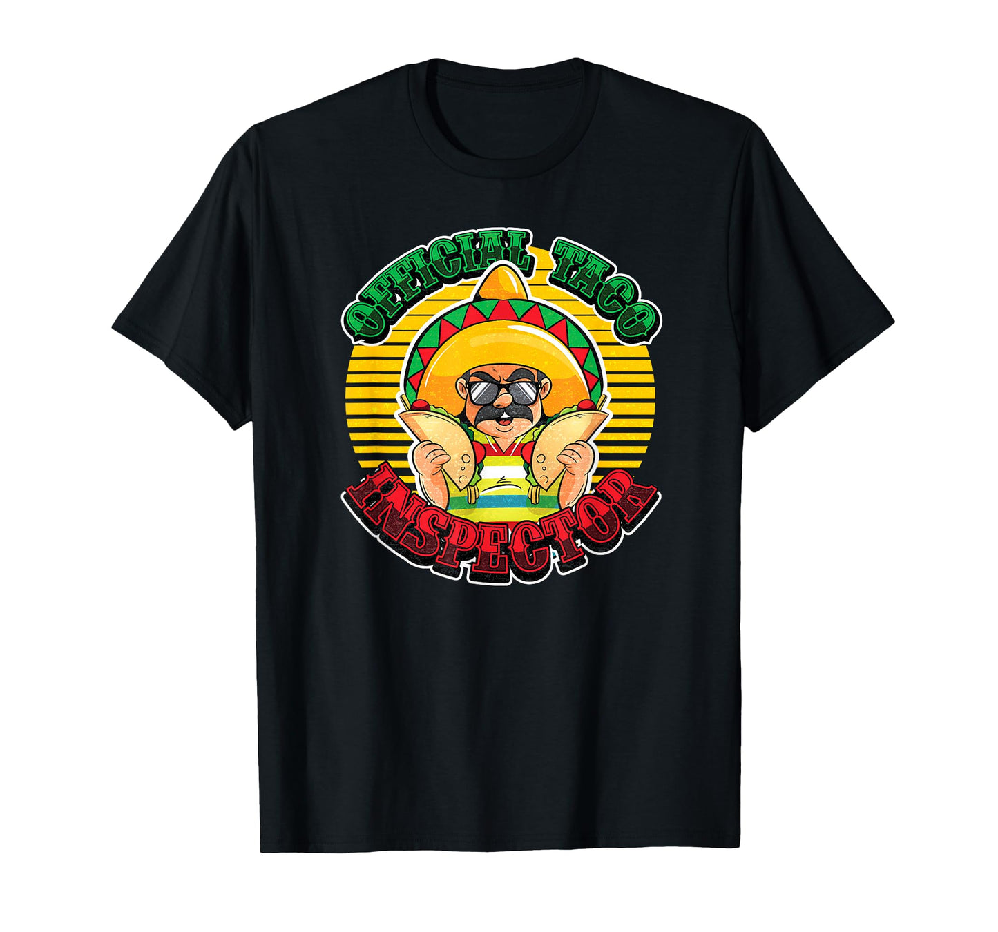 Funny Official Taco Inspector Shirt Taco Lover Gift Tshirt T-Shirt