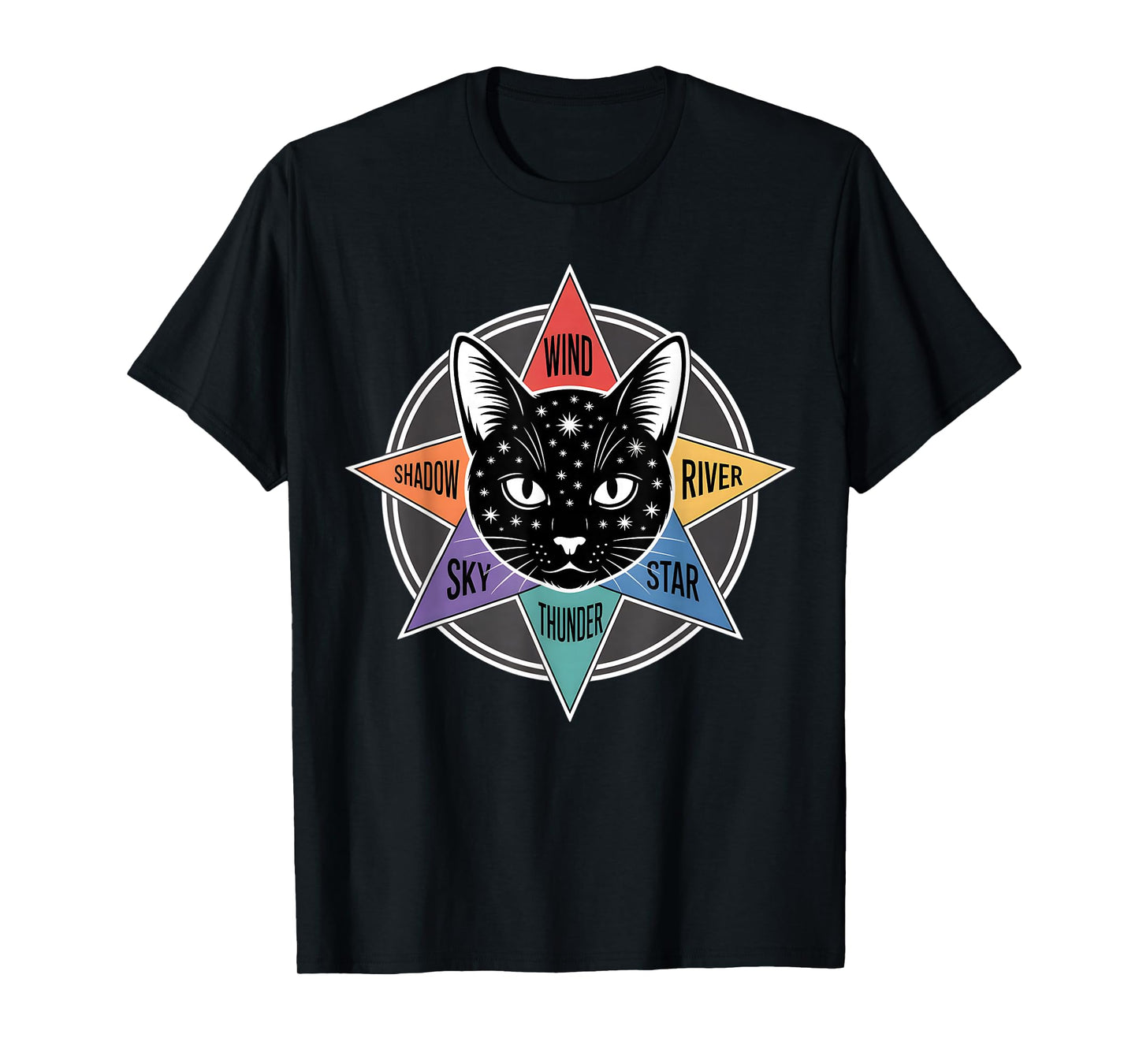 Wind Shadow River Star Thunder Sky Cat Feline Warriors T-Shirt