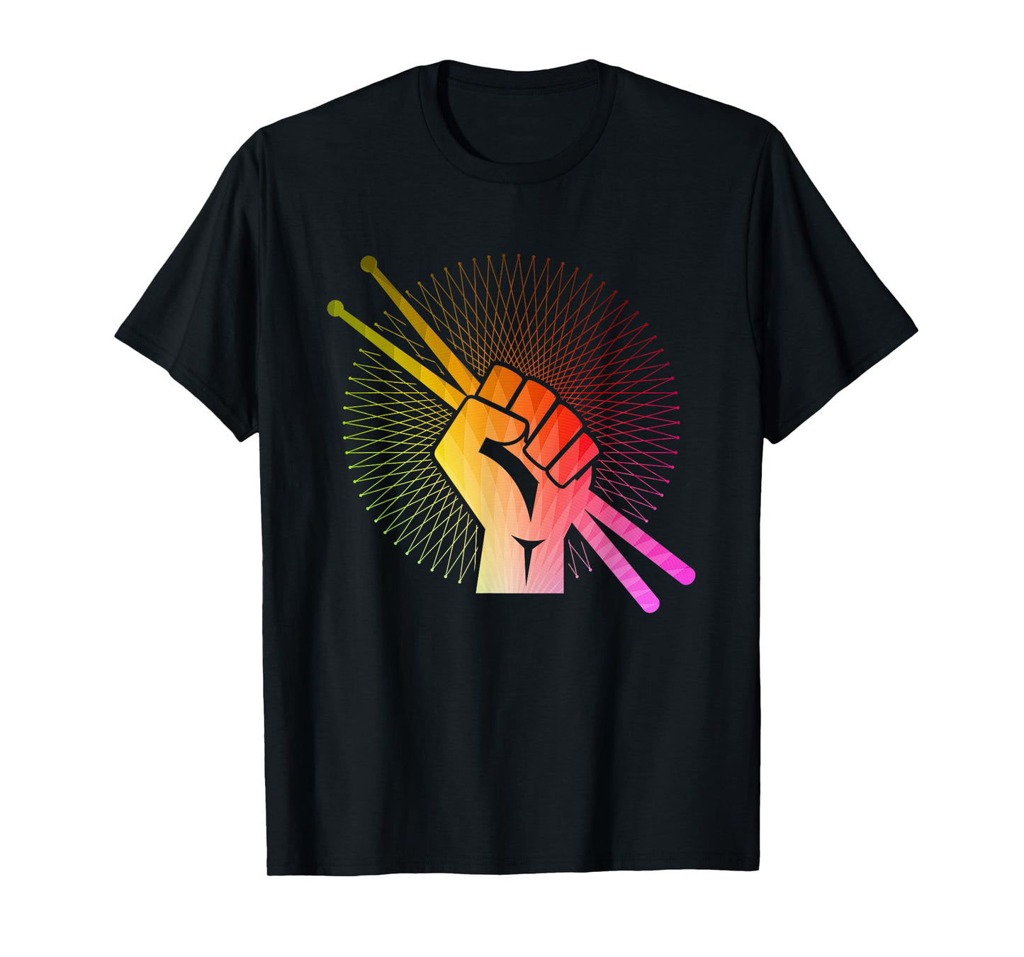 Drummer T-Shirt - Drum Sticks Retro Drumming Shirt Gift T-Shirt