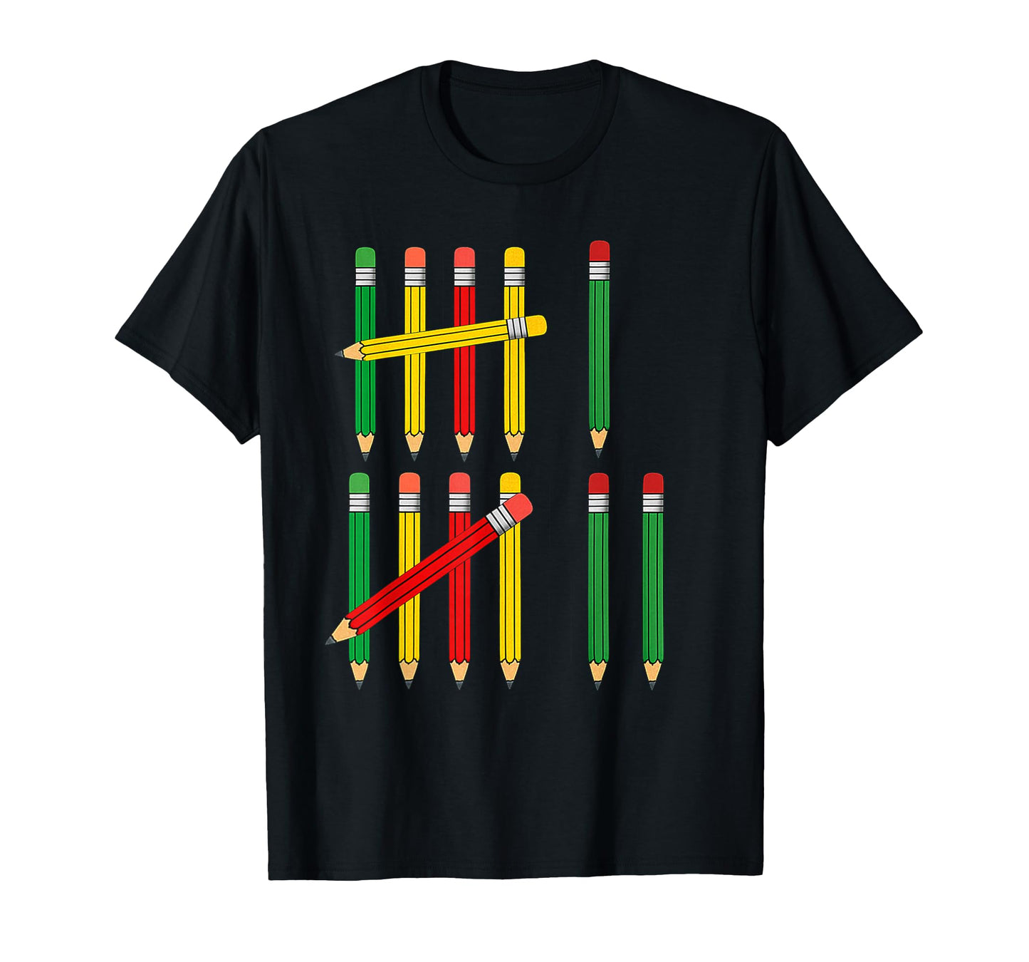 Funny 67 Tally Marks Math for Teachers Students Six Seven T-Shirt