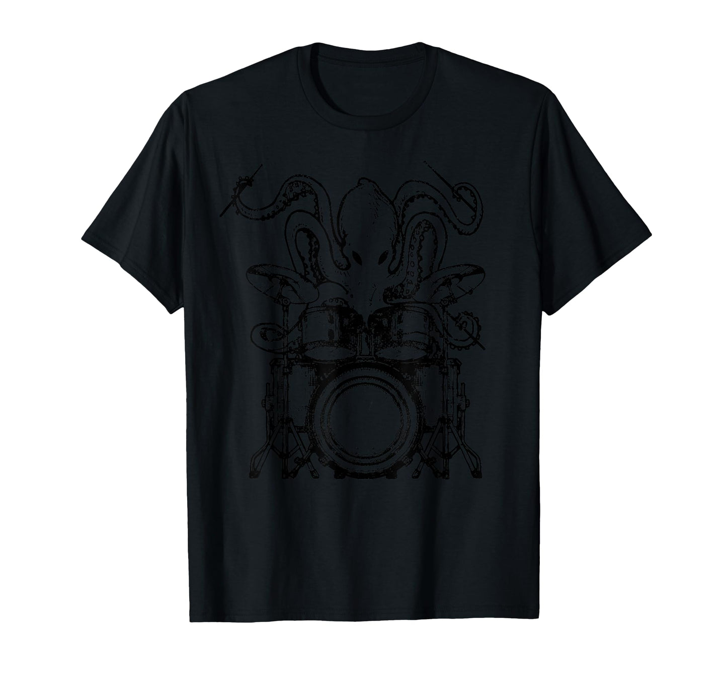 Drummer Octopus T-Shirt Funny Drums Rock Metal Gift T-Shirt