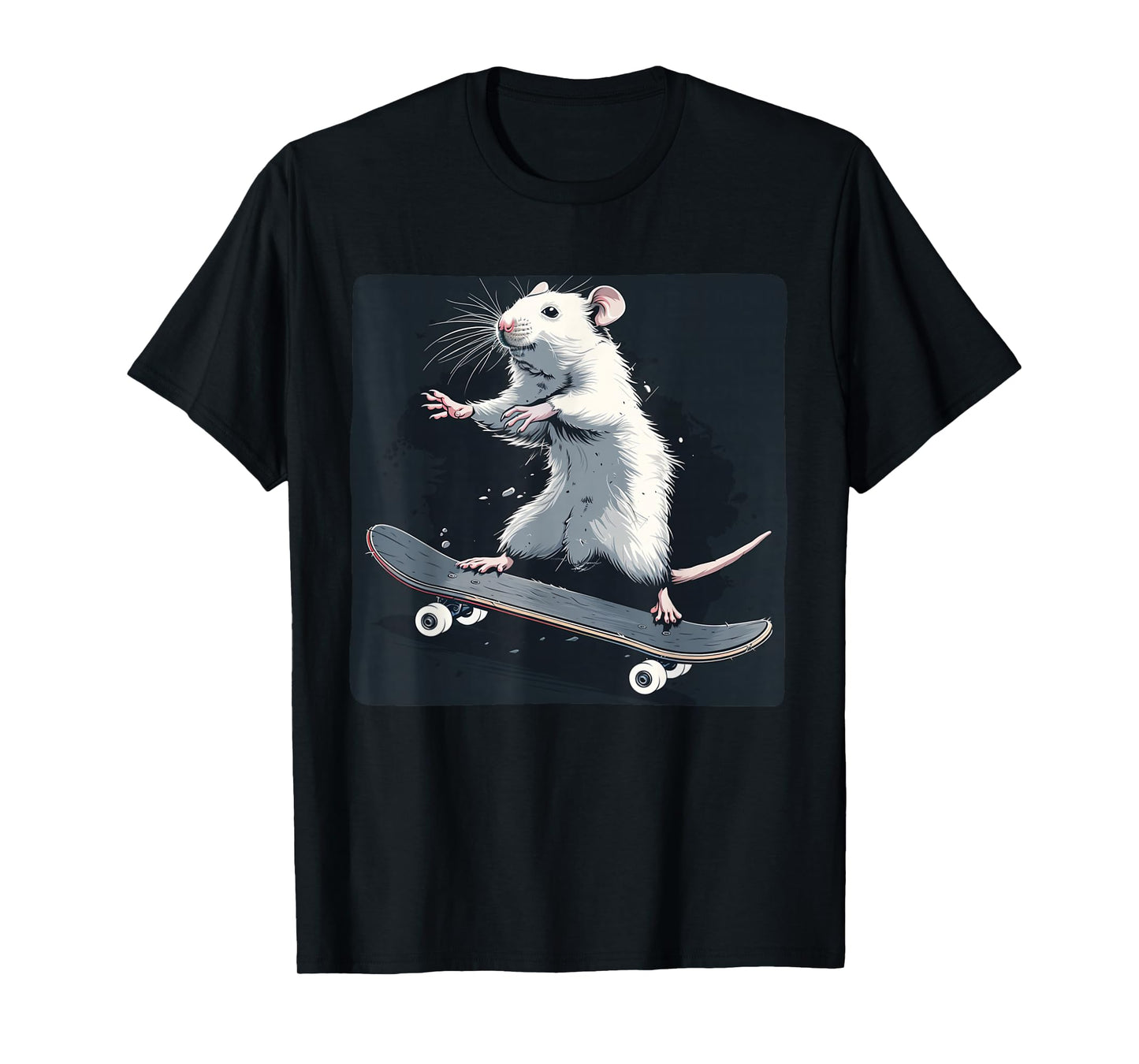 Pretty Skateboarding Rat Costume for Mouse and Rats Lovers T-Shirt