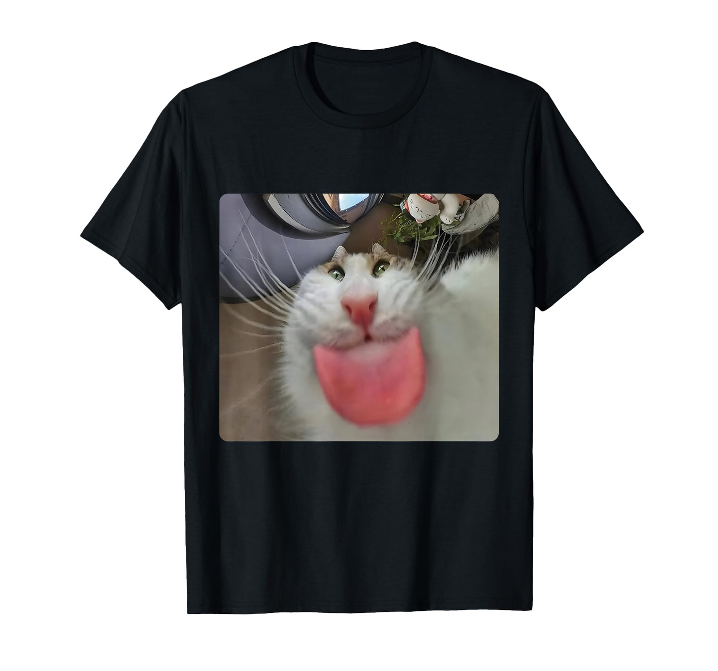 Stupid Cat Meme Funny Silly Cat Kitten Lover Humor Brainrot T-Shirt