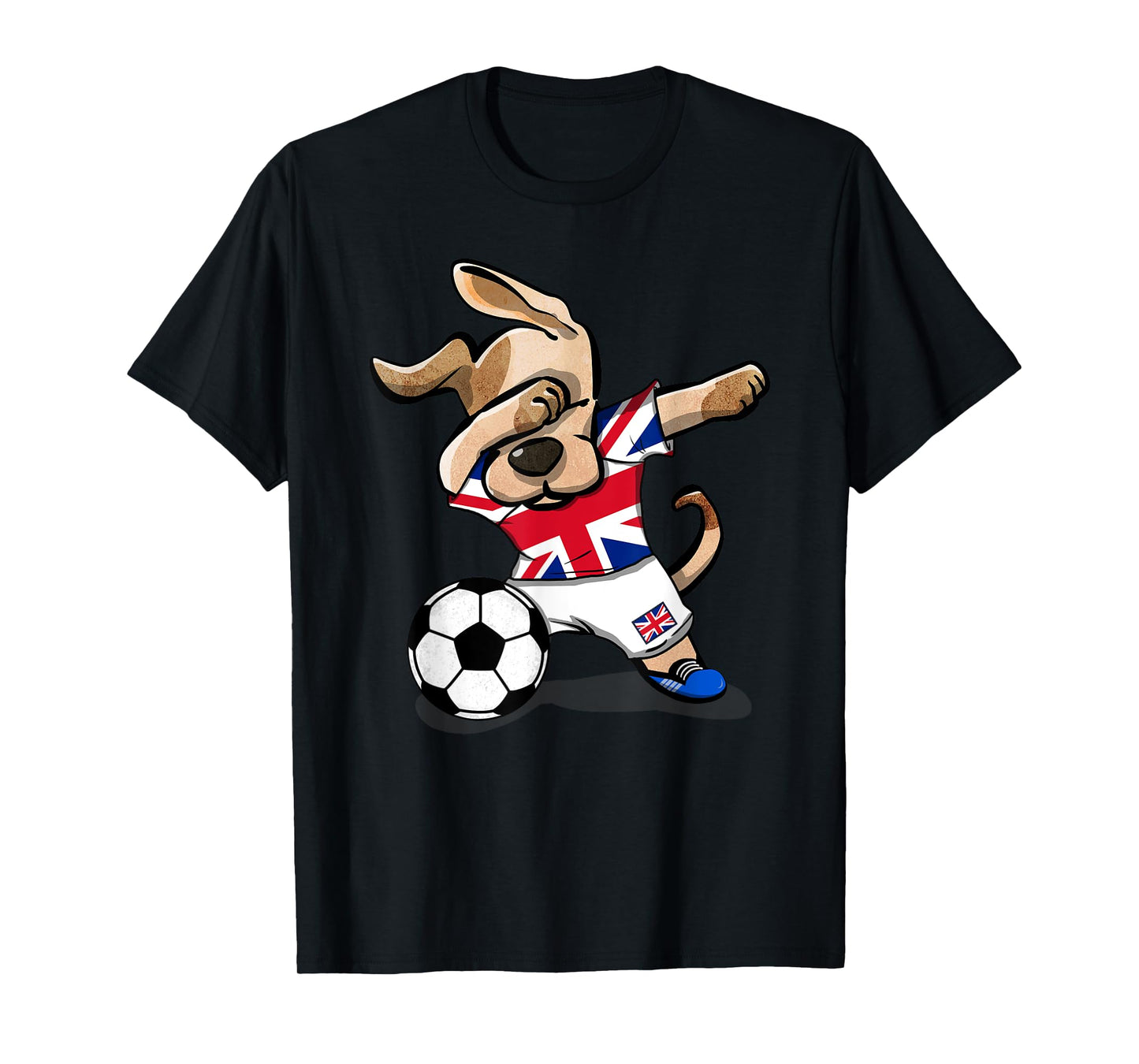 Dog Dabbing Soccer United Kingdom Jersey Shirt UK Football