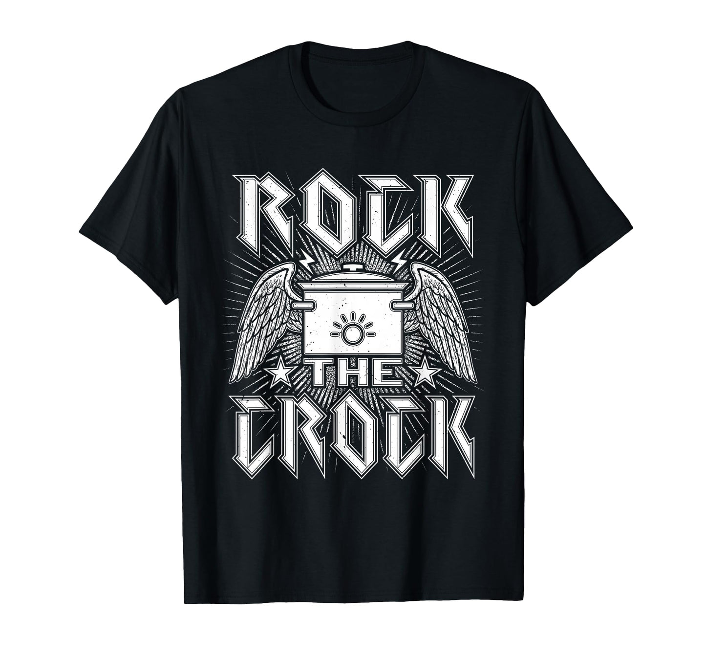 Crockpot Cooker Rock The Crock Funny Cooking T-Shirt