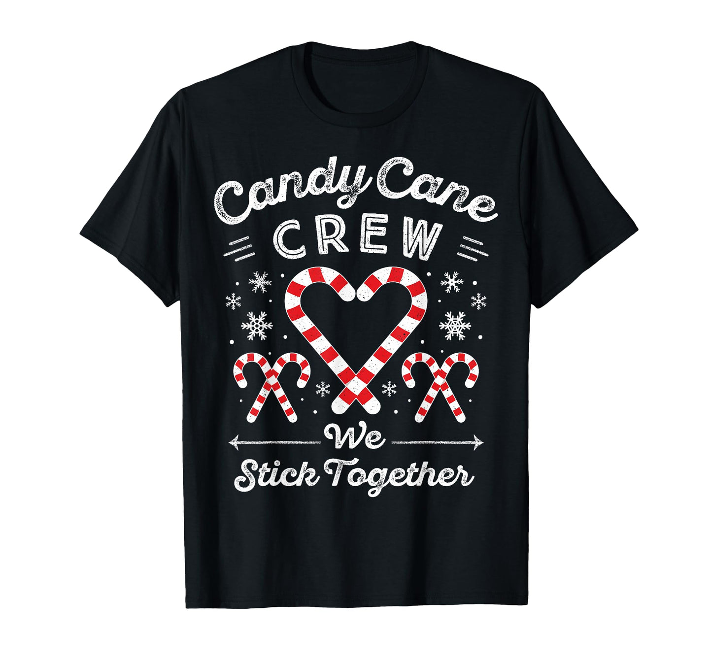 Christmas Candy Cane Heart Holiday Family Matching Pajama PJ T-Shirt