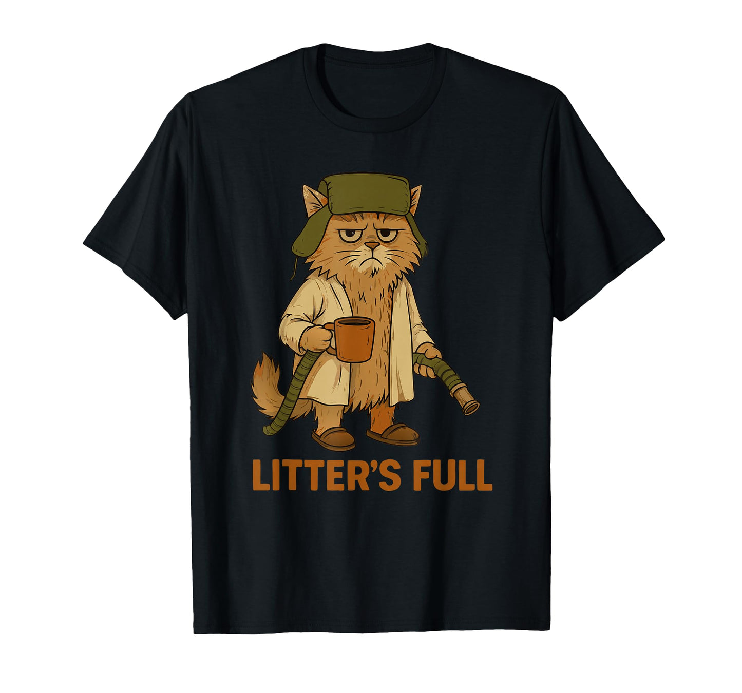 Litter’s Full Funny Cat Lovers Christmas Xmas T-Shirt