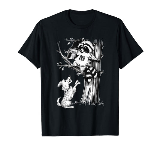 Patriotic Coon Hunting Dogs American Flag men women T-Shirt