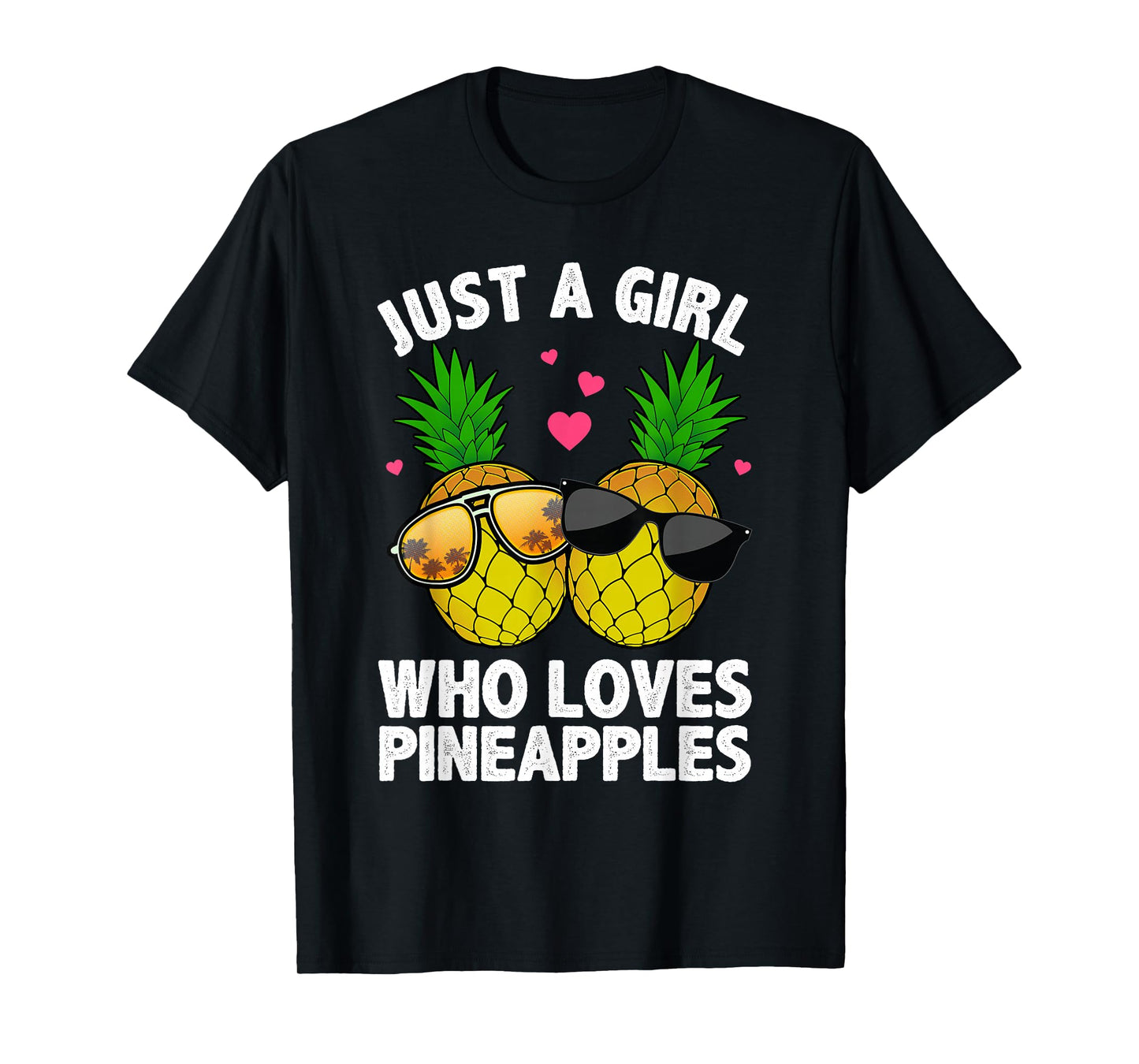 Cool Pineapple Art for Women Girls Hawaiian Pineapple Lover T-Shirt