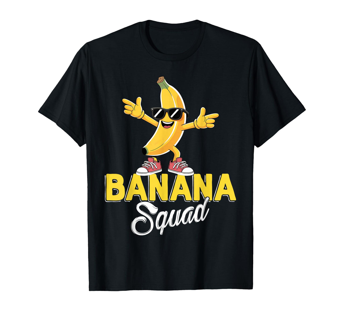 Banana Squad Dabbing Banana Fruit Lover Boys Kids Men Women T-Shirt