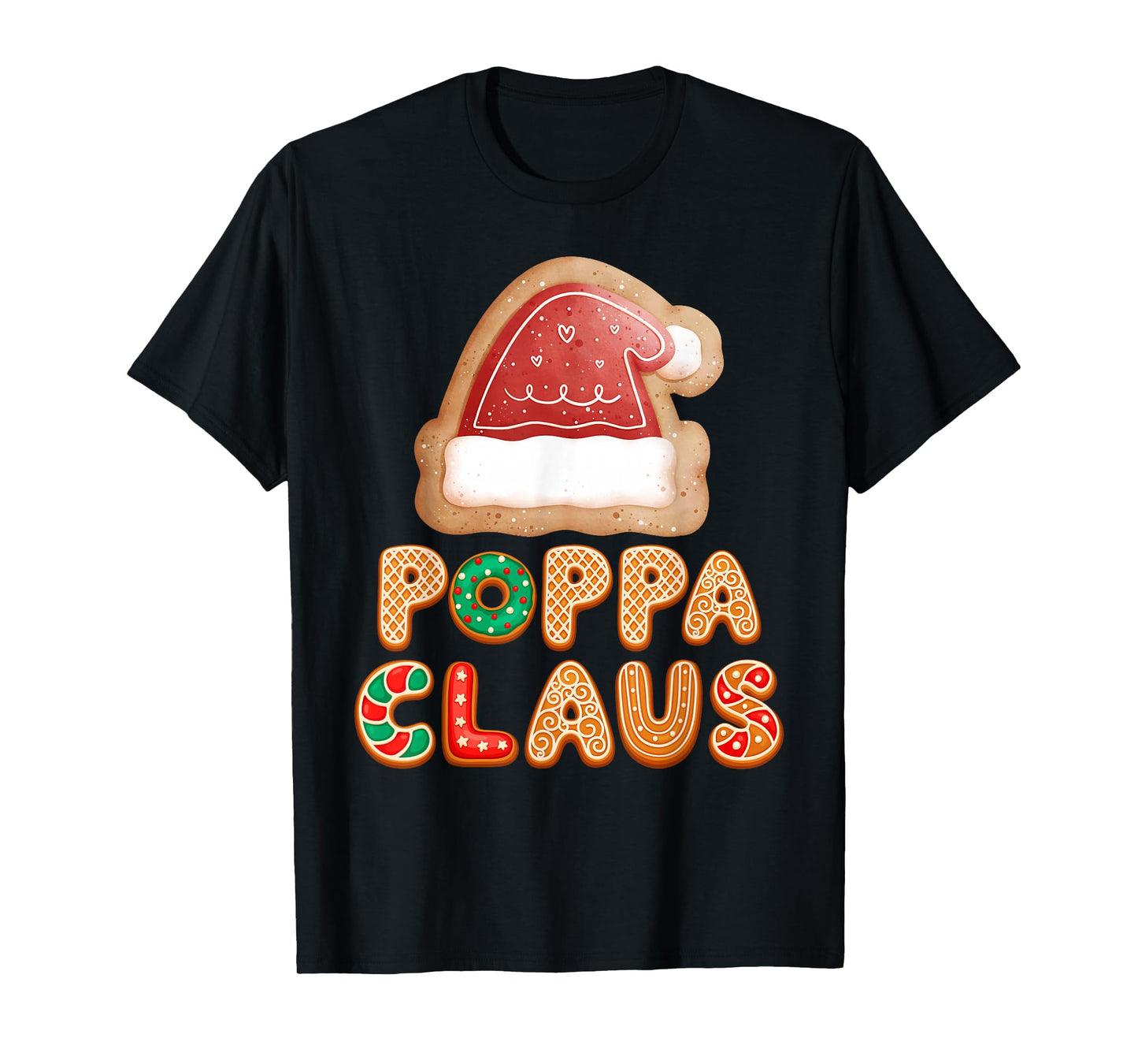 Christmas Cookies Baking Poppa Claus Family Matching Pajama T-Shirt
