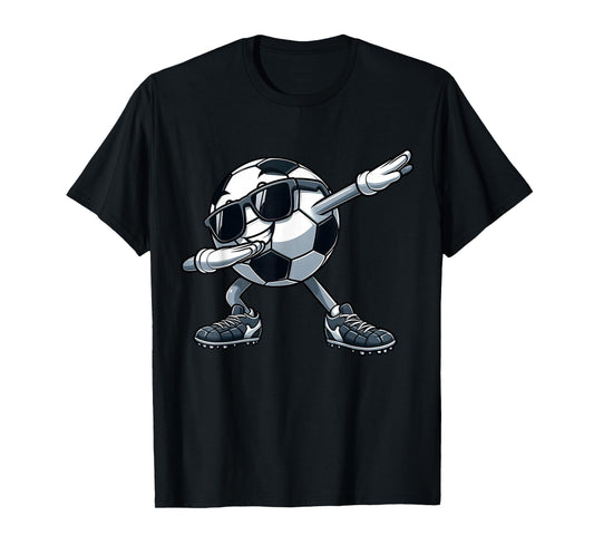 Dabbing Soccer Ball Funny Soccer Men Boys Kids T-Shirt