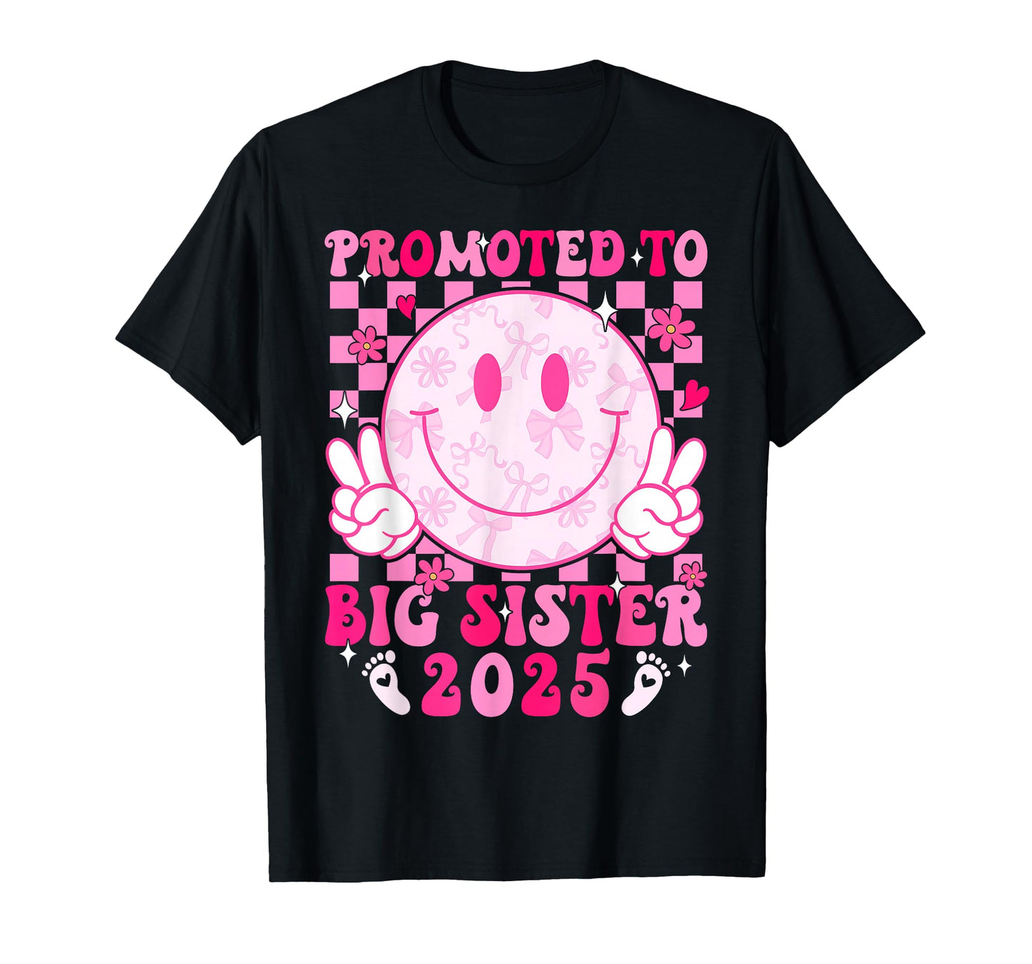 I'm Going to be a Big Sister 2025 Loading Funny Smile Face T-Shirt