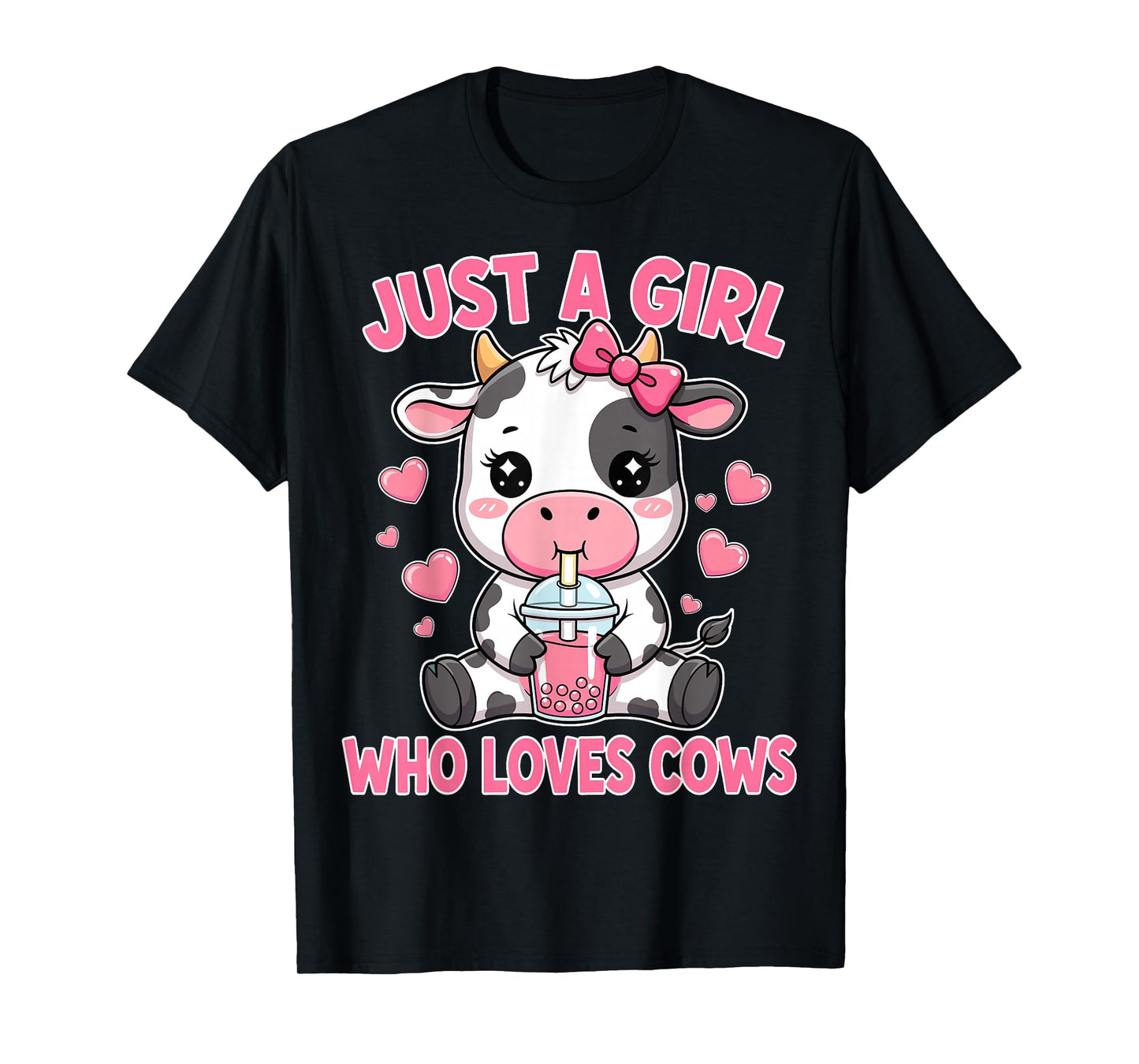 Cute Cow Just A Girl Who Loves Cows T-Shirt