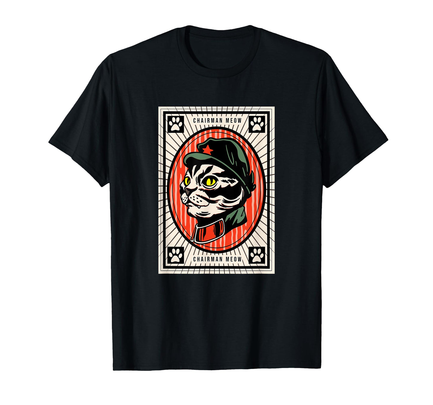 Chairman Cat Communist Kitten Mao Zedong Cats Lover T-Shirt