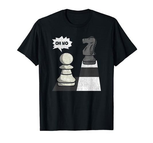 Chess Funny Move Knight To Pawn Funny Chess Player T-Shirt