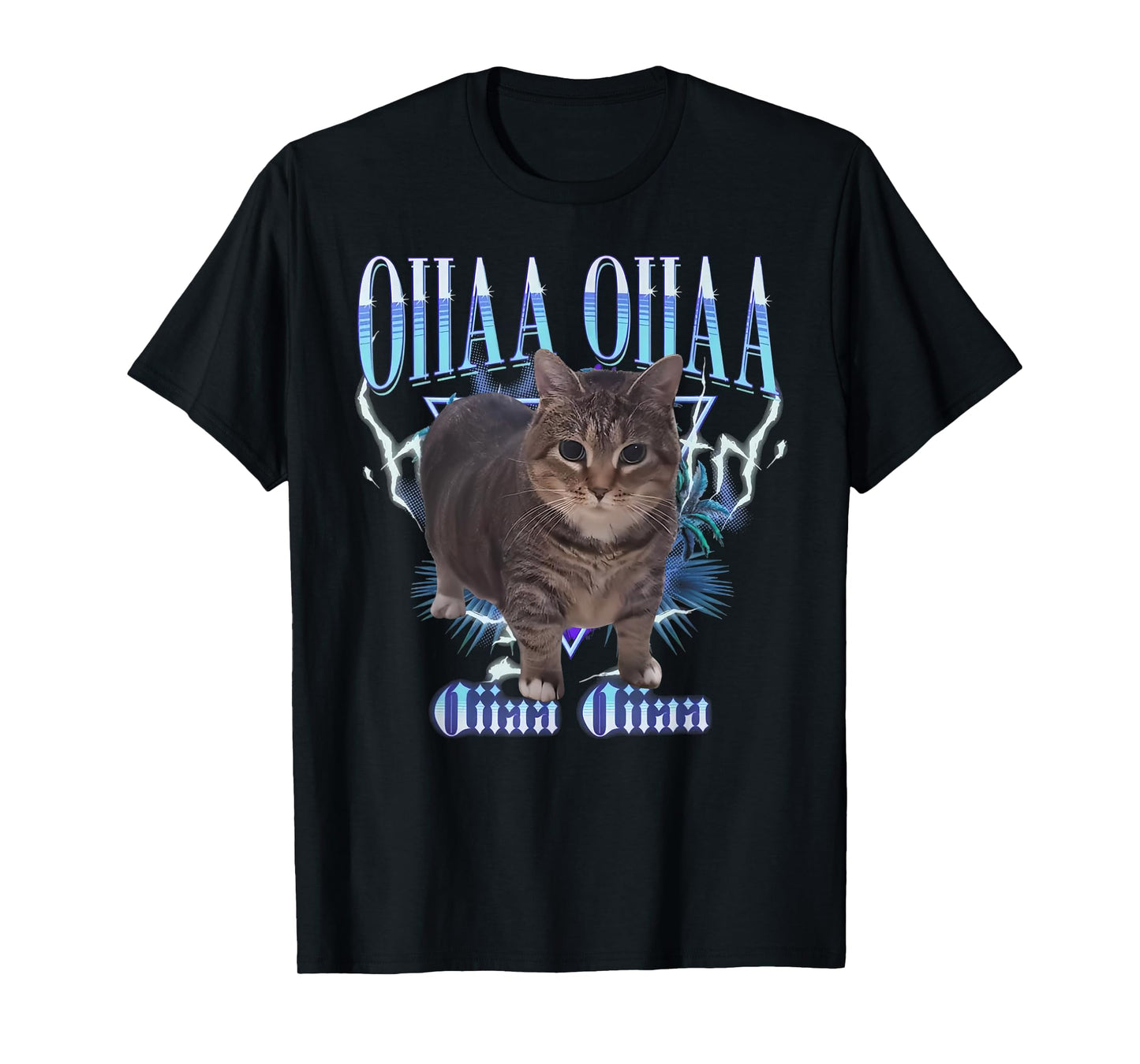 Cute OIIA OIIA CAT Spinning Cat Meme Funny Trendy Cat T-Shirt for Men Women