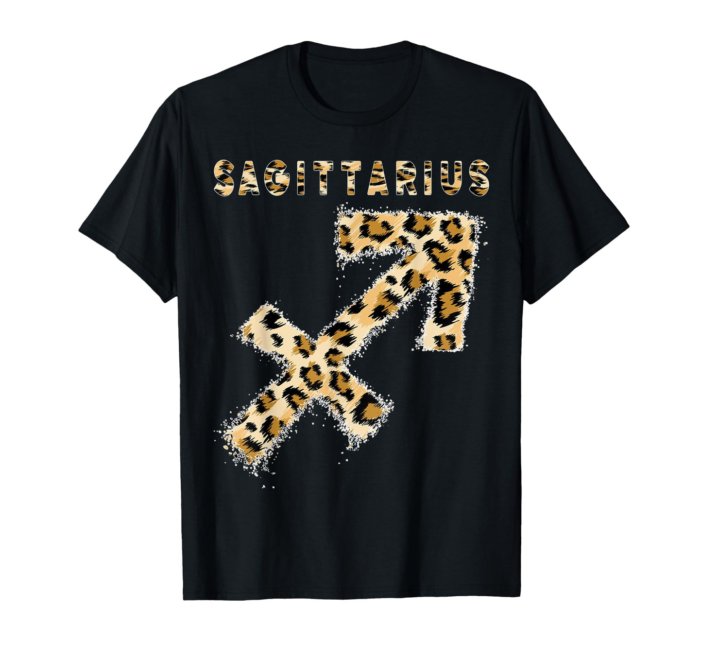 Sagittarius Leopard Zodiac Sign Astrology Horoscope Birthday T-Shirt