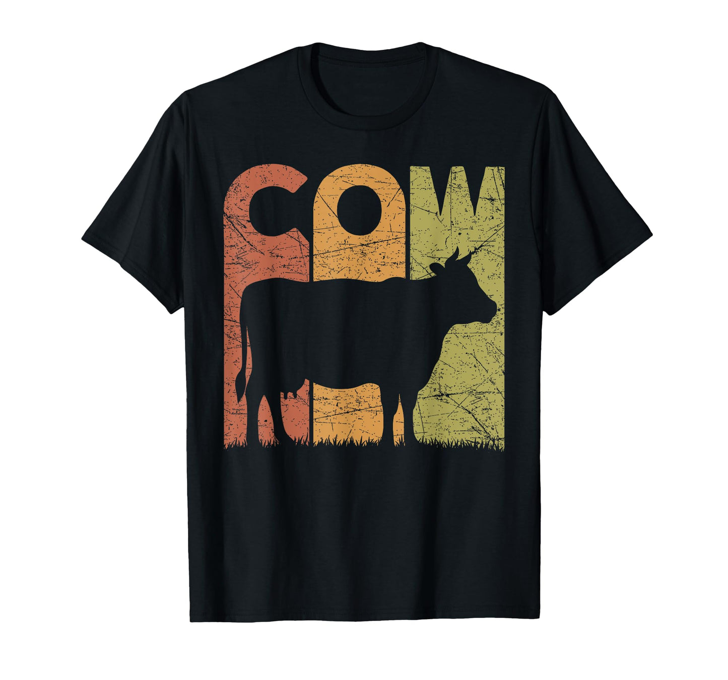 Cow Vintage Cow Farmer Retro Dairy Farmer T-Shirt