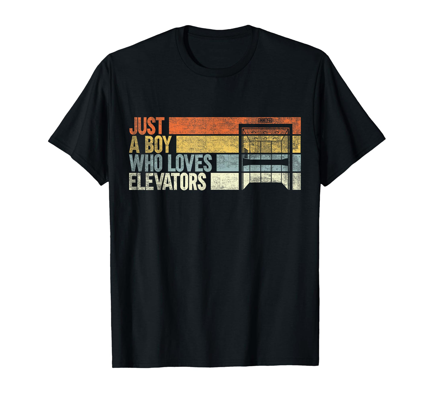 Just a Boy Who Loves Elevators. Funny Elevator T-Shirt