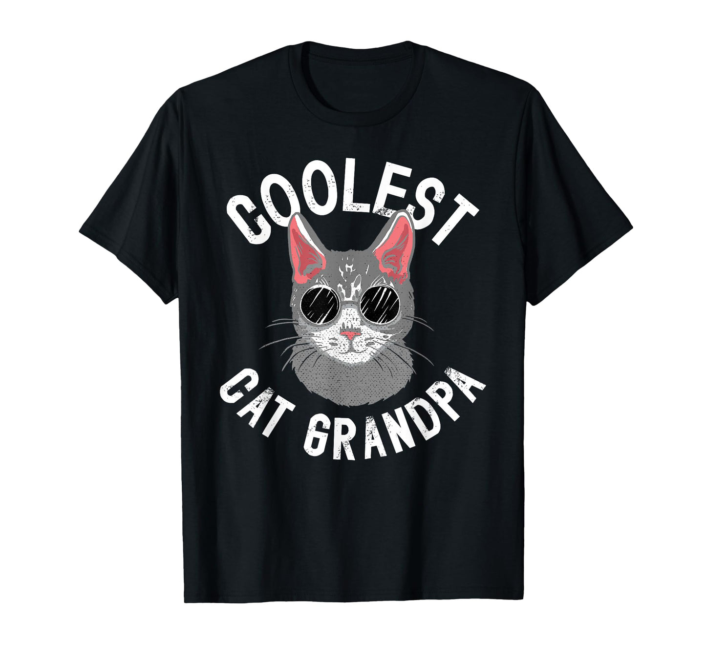 Coolest Cat Grandpa Cat Lover Grandpa Cat Grandfather T-Shirt for Men
