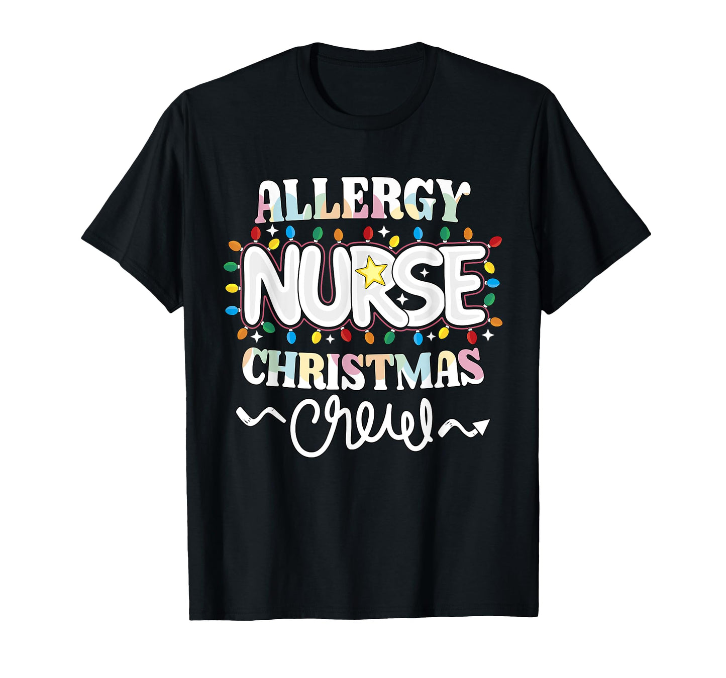 Allergy Nurse Christmas Crew Allergy/Immunology Nursing NP T-Shirt