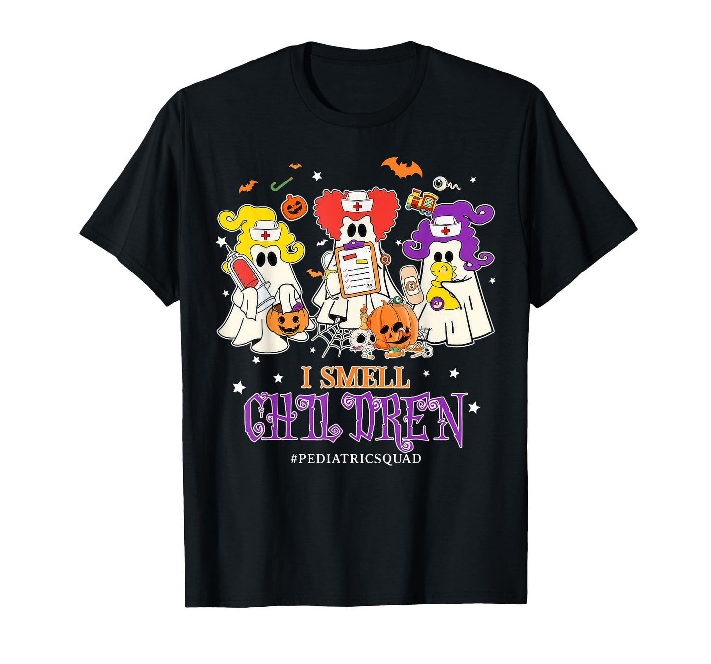 I Smell Children Funny Witch Halloween Pediatrics Nurse T-Shirt